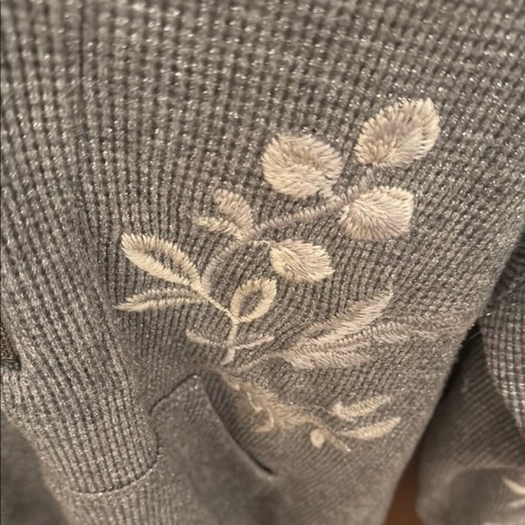 Johnny Was June Metallic Thermal Hoodie - Picture 8 of 9